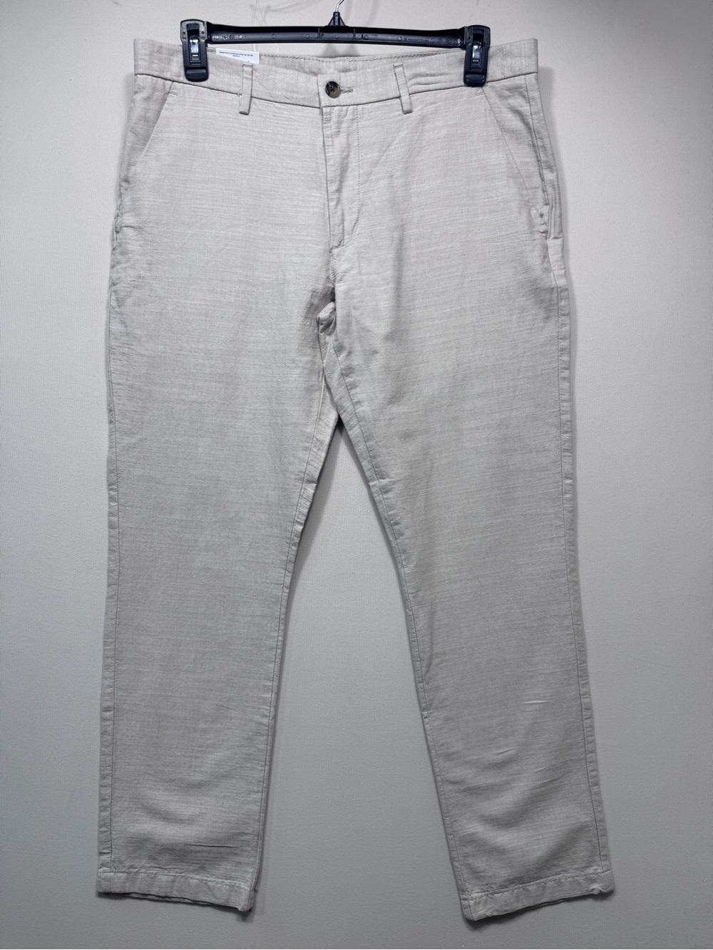 St. John's Bay 100% cotton Men's slimfit Light Gray Chinos nwt size 36x32